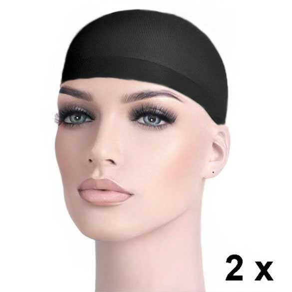ZWART haarnet verpakking met 2 stuks