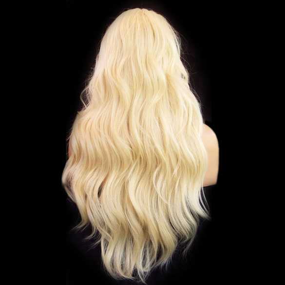 Lace pruik lichtblond lang haar zonder pony model Laurel