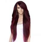Lace pruik zeer lang steil haar zonder pony Prudence T1B-BUR