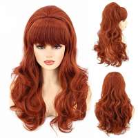 Peggy Bundy pruik rood lang krullend haar