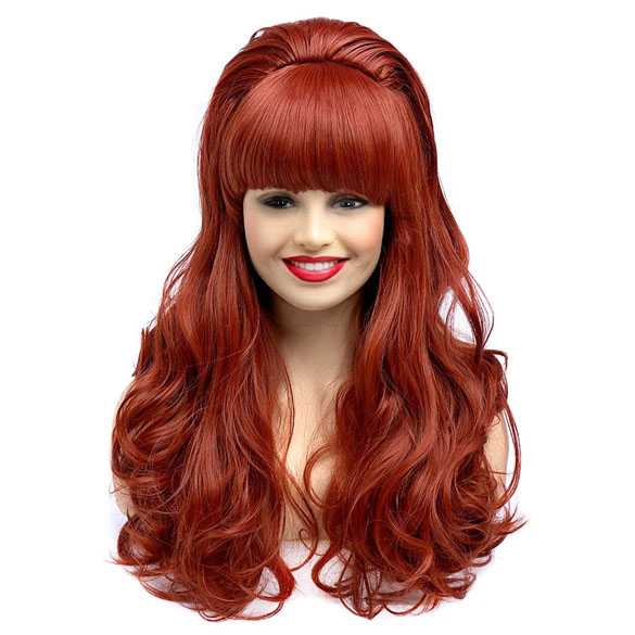 Peggy Bundy pruik rood lang krullend haar