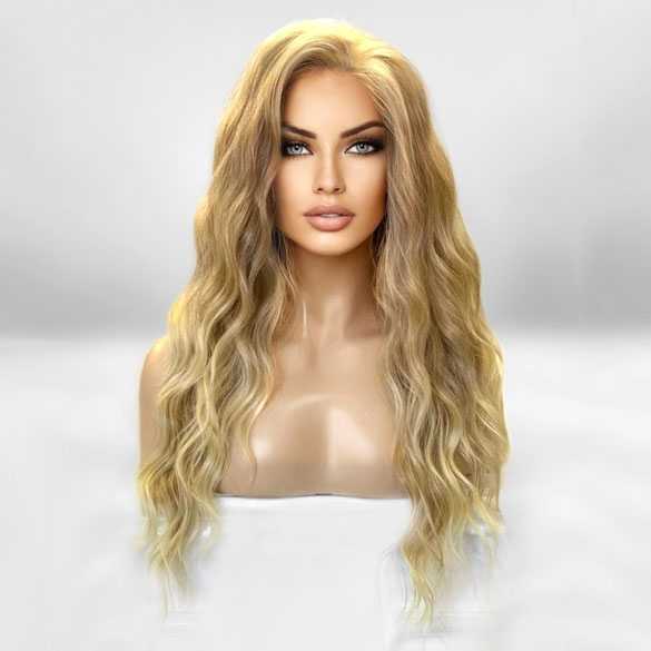 Pruik Aubrey monofilament top swiss lace front kleur T27-613