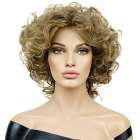 Moderne pruik kort haar met losse krullen model Ronda