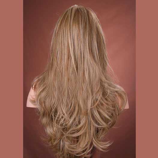 Pruik lang haar goudblond model Kristen F14/22