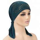 Hoofddoek mutsje Turquoise