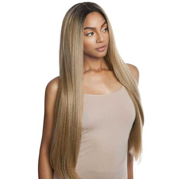 Brown Sugar swiss lace pruik mix met echt haar model BSX05