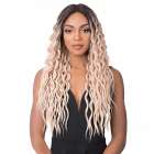 Swiss lace pruik lang golvend haar model Sunflower